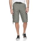 Men's Unionbay Solid Cargo Shorts, Size: 38, Med Grey