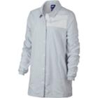 Women's Nike Sportswear Swoosh Snap Front Jacket, Size: Xs, Silver