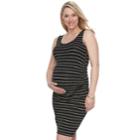 Maternity A:glow Essential Ruched Sheath Dress, Women's, Size: Xs Maternity, Black