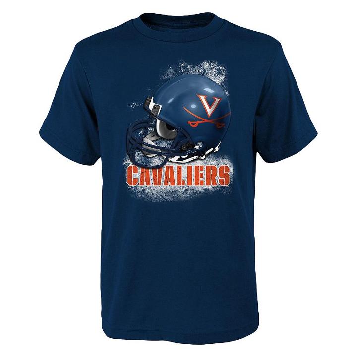 Boys 8-20 Virginia Cavaliers Helmet Tee, Size: L(14/16), Blue