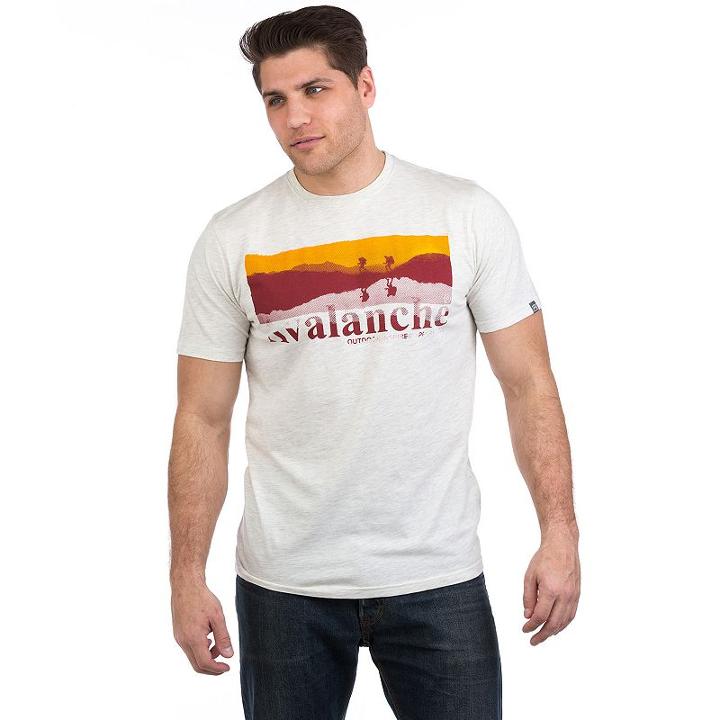 Men's Avalanche Logo Tee, Size: Xl, White