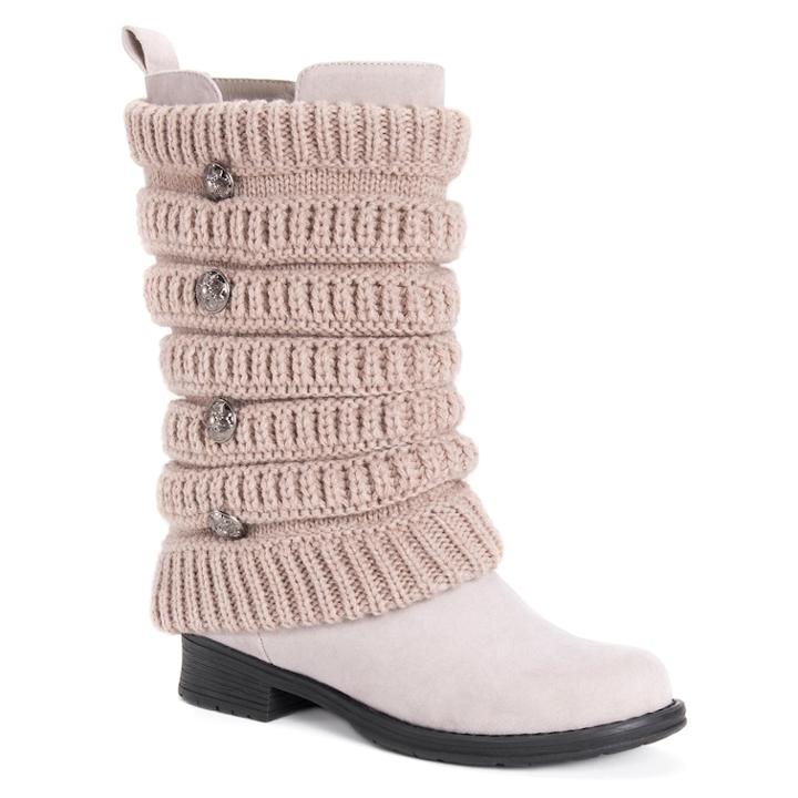Muk Luks Alissa Women's Winter Boots, Size: 8, Beig/green (beig/khaki)