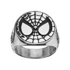Spider-man Stainless Steel Ring - Men, Size: 8, Grey