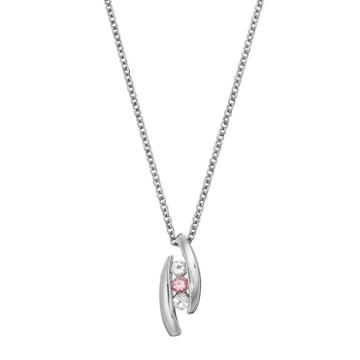 Survivor Collection Pillar Of Strength Topaz Pendant, Women's, Size: 16, Pink