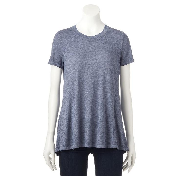 Women's Sonoma Goods For Life&trade; Crewneck Tee, Size: Xl, Dark Blue