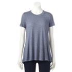 Women's Sonoma Goods For Life&trade; Crewneck Tee, Size: Xl, Dark Blue