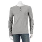 Big & Tall Sonoma Goods For Life&trade; Everyday Henley, Men's, Size: 3xl Tall, Med Grey
