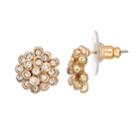Lc Lauren Conrad Simulated Crystal Nickel Free Flower Stud Earring, Women's, Gold