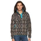 Women's Woolrich Trail Blazing Tribal Fleece Pullover, Size: Medium, Dark Grey