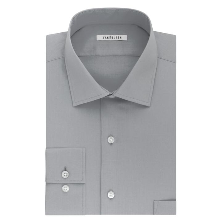 Men's Van Heusen Flex Collar Regular-fit Dress Shirt, Size: 16-34/35, Grey Other