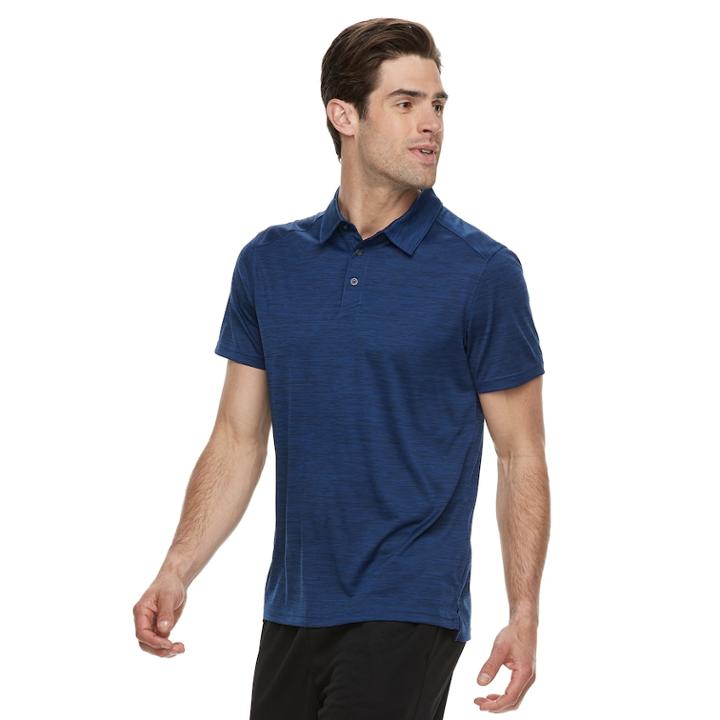 Men's Tek Gear Performance Polo, Size: Xl, Blue