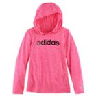 Girls 4-6x Adidas Space-dyed Graphic Hoodie, Size: 6x, Brt Pink