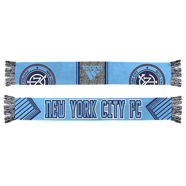 Adult Adidas New York City Fc Authentic Draft Scarf, Blue