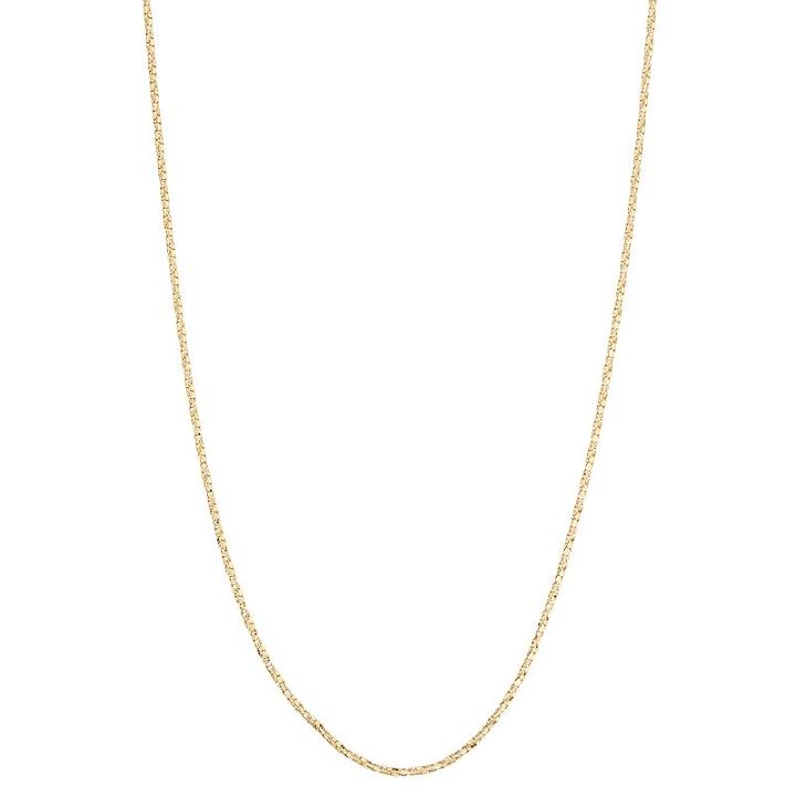 10k Gold Adjustable Twist Box Chain Necklace, Women's, Size: 16, Yellow