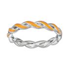 Stacks And Stones Sterling Silver Stack Ring, Women's, Size: 10, Orange