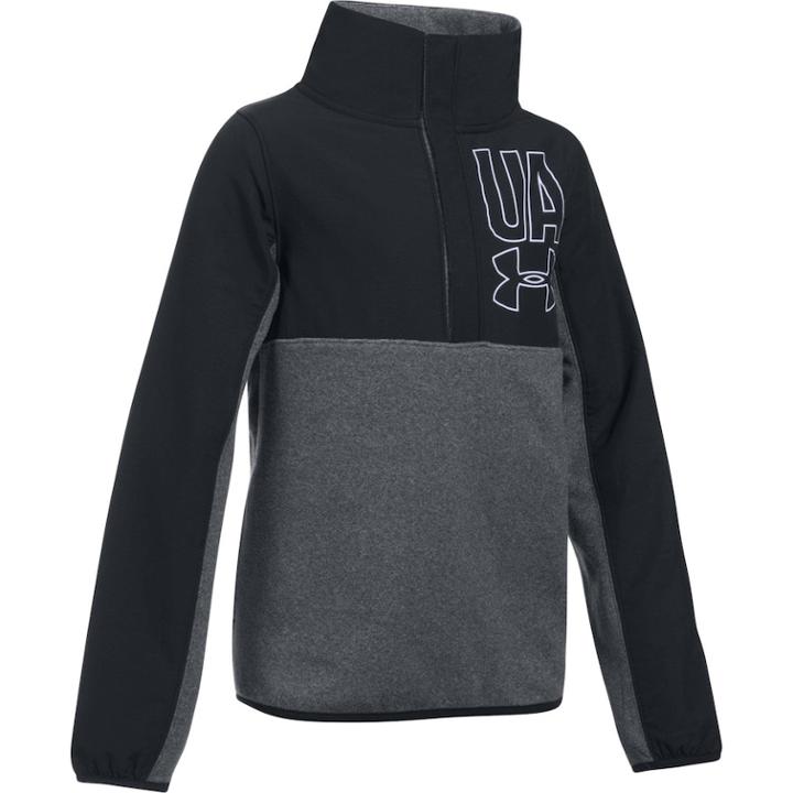 Girls 7-16 Under Armour Phenom Fleece 1/2-snap Pullover, Size: Small, Black