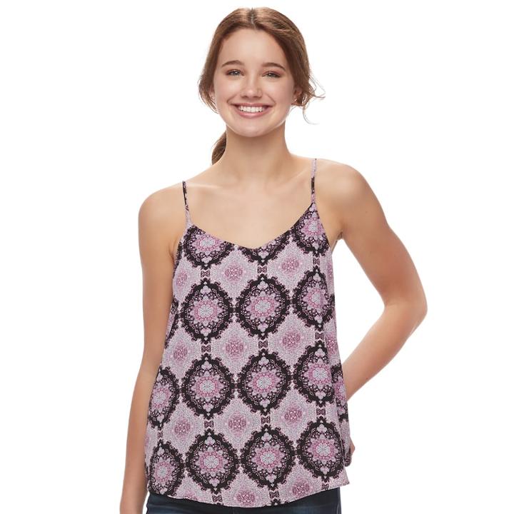 Juniors' Pink Republic Layered Camisole, Size: Xl, Purple