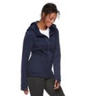 Women's Tek Gear&reg; Fleece Mixed-media Jacket, Size: Large, Dark Blue