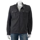 Men's Marc Anthony Slim-fit Canvas Military Jacket, Size: Xl, Grey (charcoal)