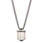 Simply Vera Vera Wang Oversized Geometric Stone Pendant Necklace, Women's, Black