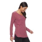 Petite Sonoma Goods For Life&trade; Waffle Knit Tunic, Women's, Size: Xs Petite, Med Red