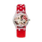 Disney's Mickey & Minnie Mouse Girls' Watch, Red