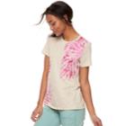 Women's Sonoma Goods For Life&trade; Graphic Crewneck Tee, Size: Small, Lt Beige