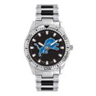 Game Time, Men's Detroit Lions Heavy Hitter Watch, Silver