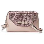 Candie's&reg; Glitter Flap Envelope Crossbody Bag, Women's, Brt Pink