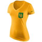 Women's Nike Oregon Ducks Logo Pocket Tee, Size: Large, Gold