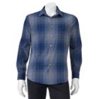 Men's Apt. 9&reg; Slim-fit Stretch Button-down Shirt, Size: Xxl Slim, Blue