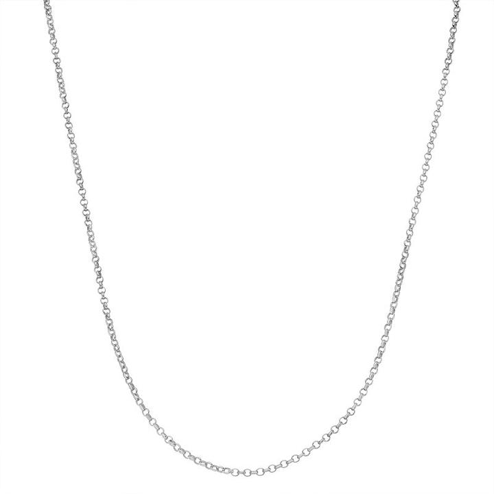 Junior Jewels Kids' Sterling Silver Rolo Chain Necklace, Women's, Size: 13, Grey