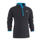 Boys 4-7 Under Armour 1/4-zip Pullover Fleece Top, Size: 5, Black