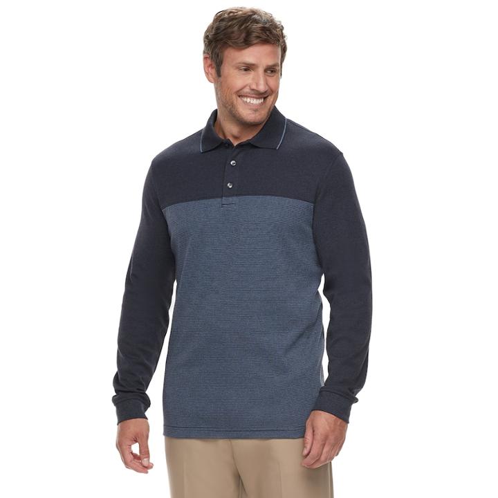 Big & Tall Van Heusen Flex Classic-fit Colorblock Polo, Men's, Size: 3xb, Blue