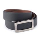 Men's Izod Cutout Logo Plaque Golf Belt, Size: 42, Black