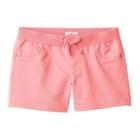 Girls Plus Size So&reg; Ribbed Waist Sateen Shorts, Girl's, Size: 14 1/2, Brt Pink