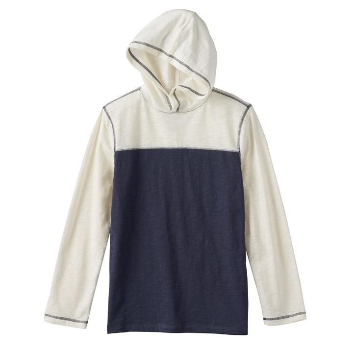 Boys 8-20 Urban Pipeline Colorblock Football Hooded Tee, Boy's, Size: Xl, White Oth