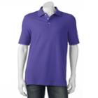 Men's Croft & Barrow&reg; Pique Performance Polo, Size: Xl, Dark Blue