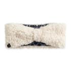 Women's Cuddl Duds Faux Shearling Reversible Headband, White Oth