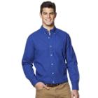 Men's Chaps Classic-fit Patterned Button-down Shirt, Size: Xl, Blue