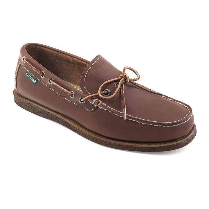 Eastland Yarmouth Camp Men's Moccasins, Size: Medium (8.5), Dark Brown