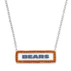 Chicago Bears Bar Link Necklace, Women's, Size: 18, Orange