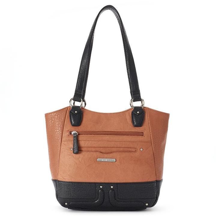 Stone & Co. Willa Curved Leather Tote, Women's, Lt Beige