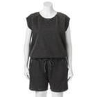 Madden Nyc Juniors' Plus Size French Terry Romper, Girl's, Size: 1xl, Oxford