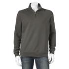 Big & Tall Croft & Barrow&reg; Classic-fit Fleece Quarter-zip Pullover, Men's, Size: 3xl Tall, Dark Grey