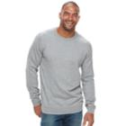 Big & Tall Sonoma Goods For Life&trade; Classic-fit Coolmax Crewneck Sweater, Men's, Size: 3xb, Med Grey