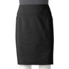 Petite Apt. 9&reg; Lucca Pencil Skirt, Women's, Size: 16 Petite, Black