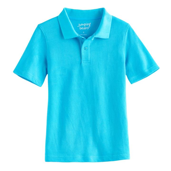 Boys 4-10 Jumping Beans&reg; Pique Polo, Size: 7, Med Blue