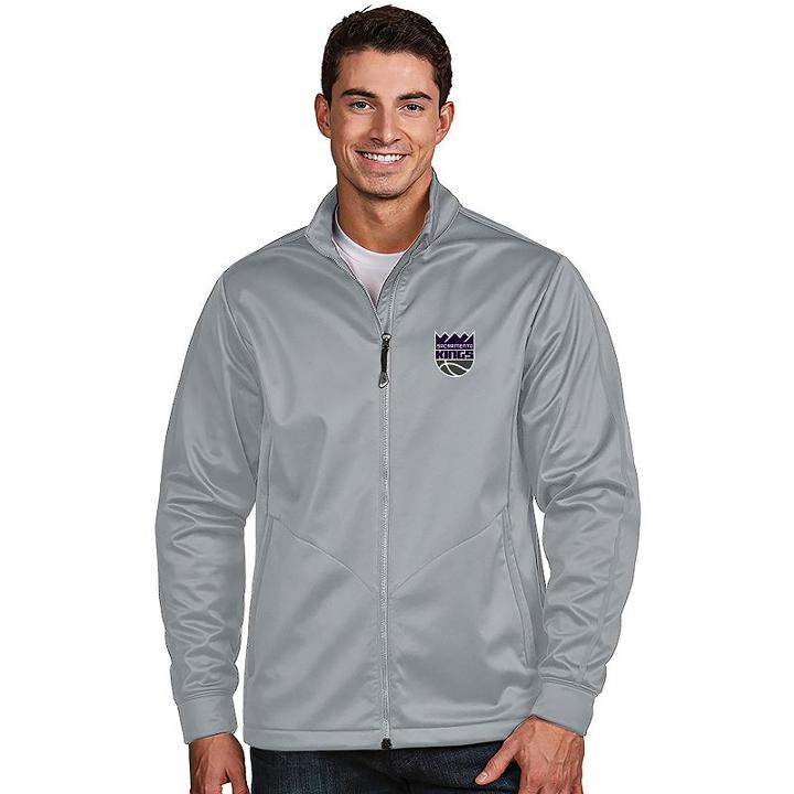 Men's Antigua Sacramento Kings Golf Jacket, Size: Xxl, Grey Other