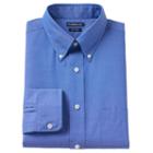 Big & Tall Croft & Barrow&reg; Solid Easy-care Button-down Collar Dress Shirt, Men's, Size: 19 34/5t, Brt Blue